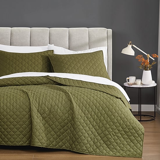 Cannon Solid Percale Quilt Set