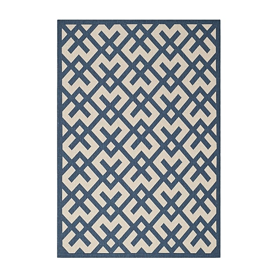 Safavieh Courtyard Collection Darrin Geometric Indoor/Outdoor Area Rug
