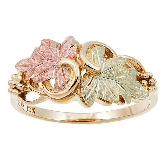 Landstroms Black Hills Gold Womens 10K Gold Cocktail Ring