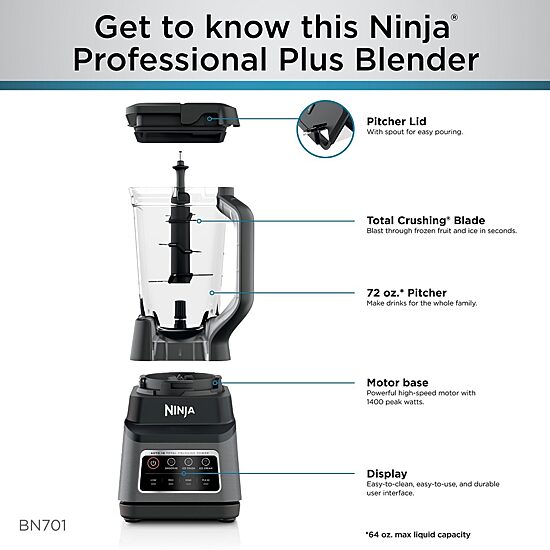 Ninja Professional Plus Blender DUO with Auto-iQ