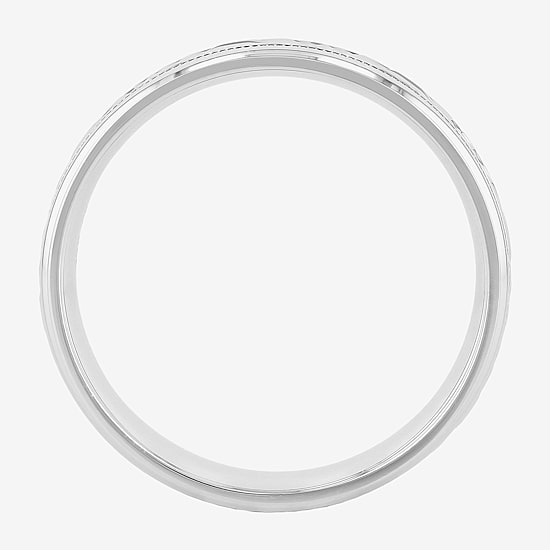  Mens Sterling Silver Wedding Band