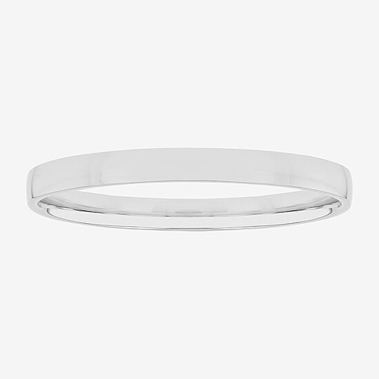 Womens 2mm Silver Domed Wedding Band Ring