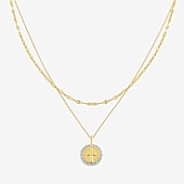 YES, PLEASE! 2-pc. Diamond-Accent Necklace Set in 14K Gold Over Silver