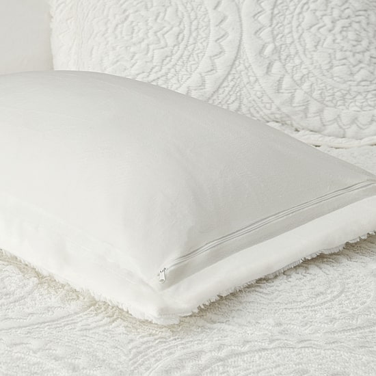 Madison Park Nova Embroidered Medallion Faux Fur Ultra Plush Comforter Set