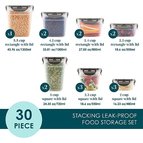 Rachael Ray Food Storage 30-pc. Food Container