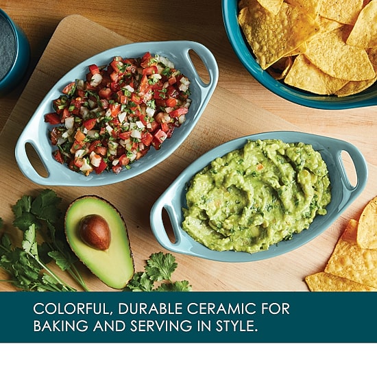 Rachael Ray Ceramic Oval 2-pc. Au Gratin Dish