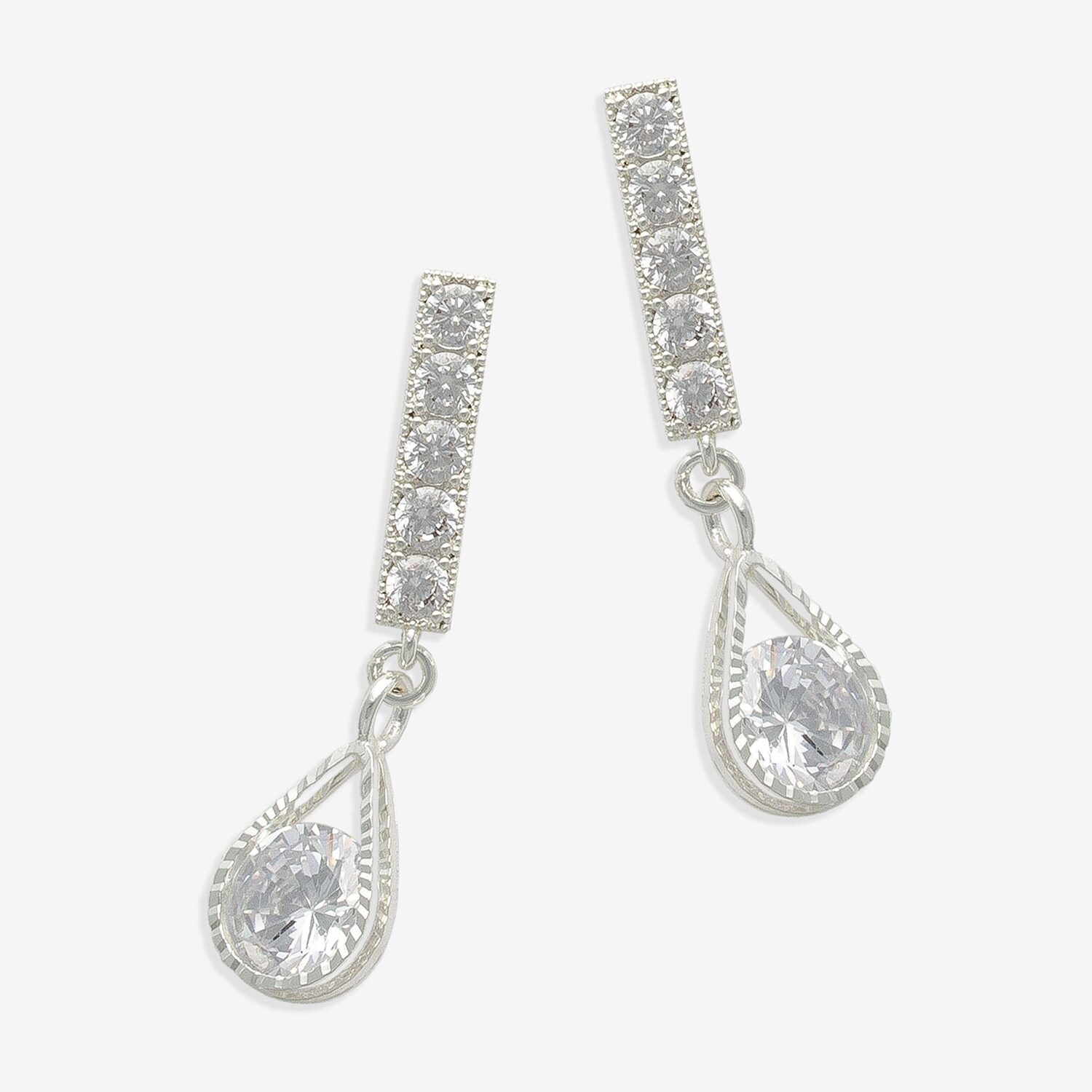 Mixit Womens Cubic Zirconia Hypoallergenic Drop Earrings