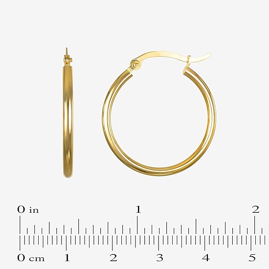 14K Gold 15mm - 50 mm Hoop Earrings