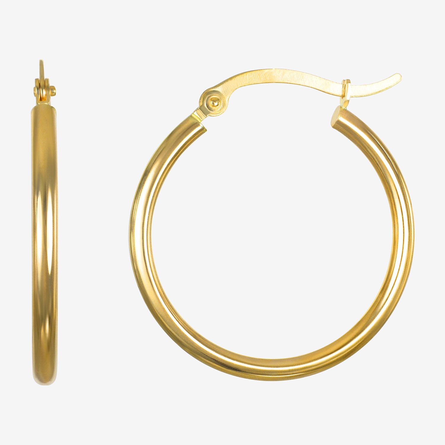 14K Gold 15mm - 50 mm Hoop Earrings