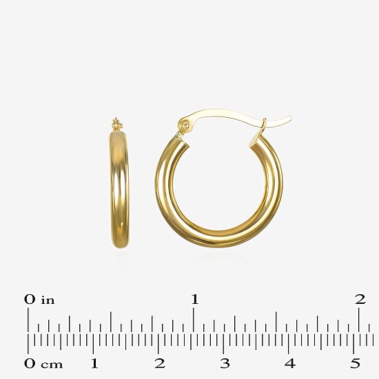 14K Gold 20mm - 50mm Hoop Earrings