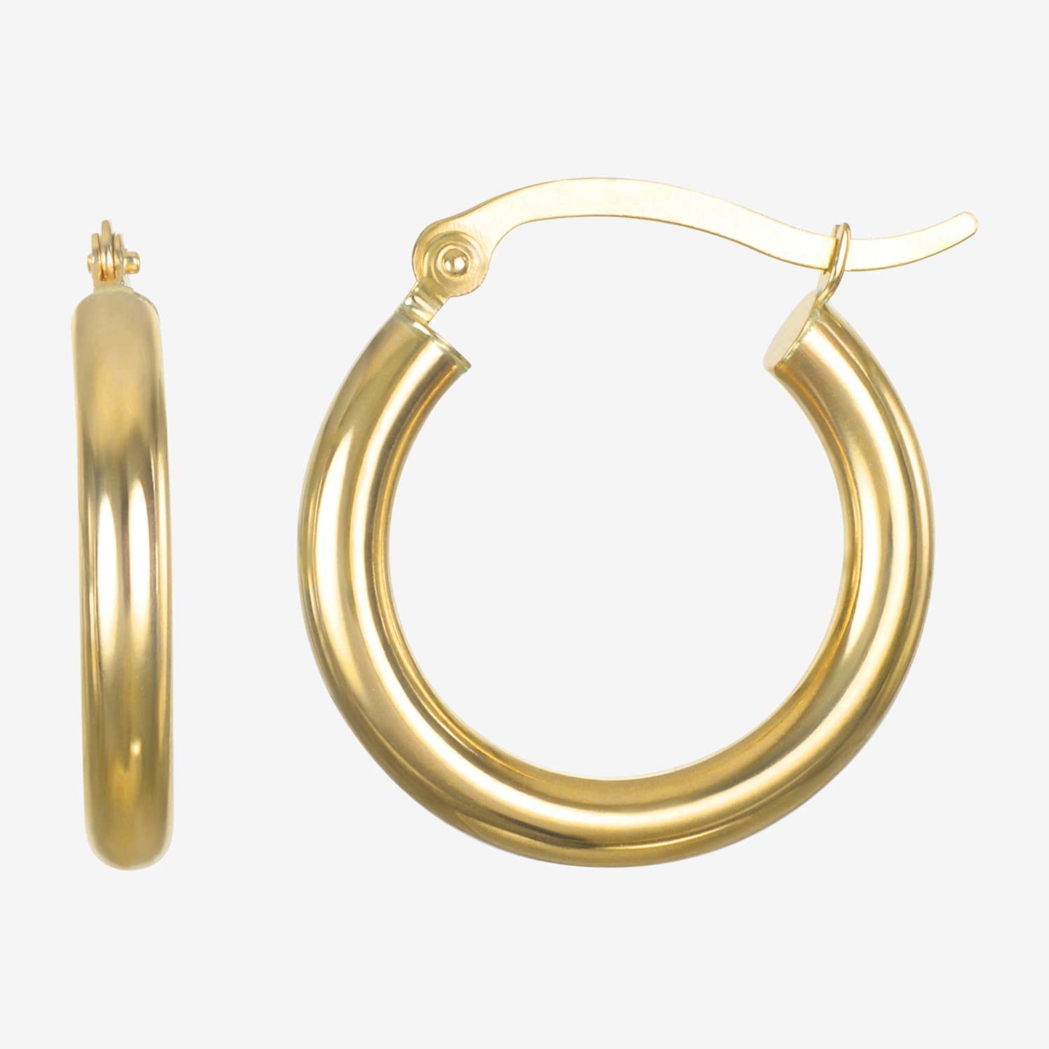 14K Gold 20mm - 50mm Hoop Earrings