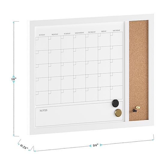 Martha Stewart 24x18 Wall Calendar/Cork Board