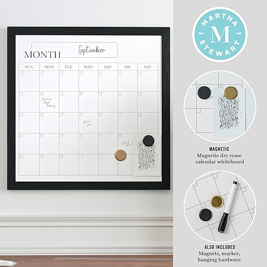 Martha Stewart 18x18 Inch Dry Erase Wall Calendar