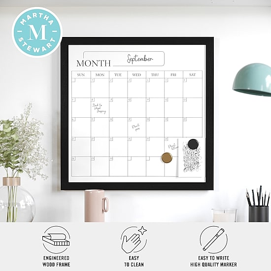 Martha Stewart 18x18 Inch Dry Erase Wall Calendar