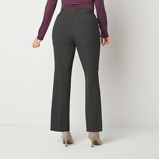 Liz Claiborne Audra Curvy Womens Straight Mid Rise Trouser