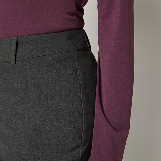 Liz Claiborne Audra Curvy Womens Straight Mid Rise Trouser
