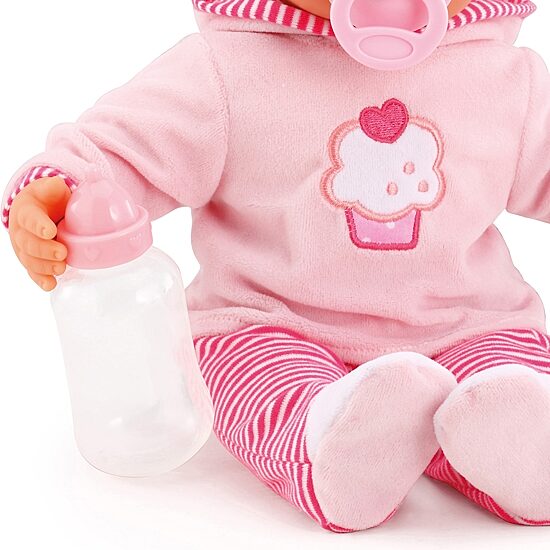 Bayer Design Pink Cupcake 24 Sounds 15 Inch Doll 3-pc. Toy Playset