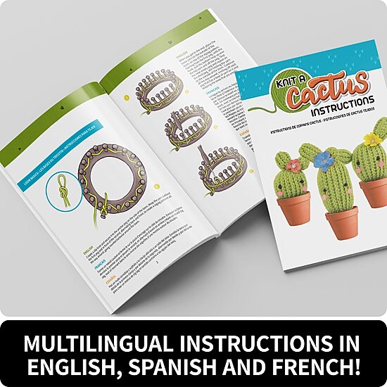 Style Me Up Knit A Cactus Kit 19-pc. Knitting Kit