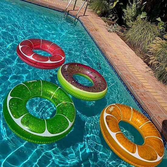Coconut Float Juicy Watermelon Glitter Water Accessory Pool Float