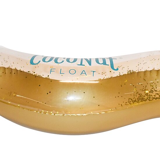 Coconut Float Gold Glitter Heart Pool Float