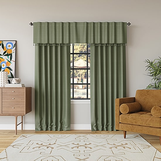 Sun Zero Evelina Faux Dupioni Silk Thermal Extreme Back Tab Energy Saving 100% Blackout Single Curtain Panel