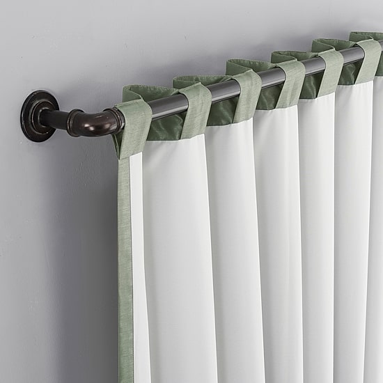 Sun Zero Evelina Faux Dupioni Silk Thermal Extreme Back Tab Energy Saving 100% Blackout Single Curtain Panel