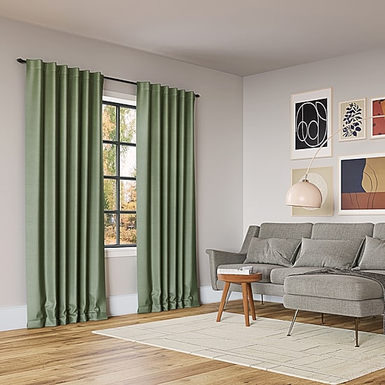 Sun Zero Evelina Faux Dupioni Silk Thermal Extreme Back Tab Energy Saving 100% Blackout Single Curtain Panel