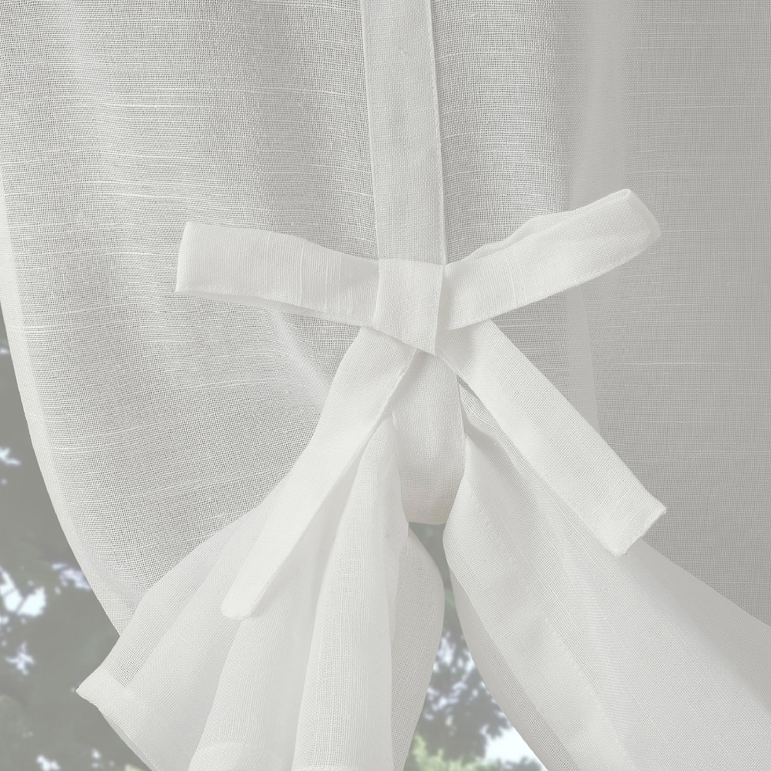 Archaeo Akari Sheer Rod Pocket Single Tie-Up Shade