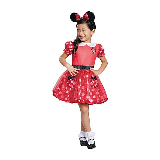 Girls Red Minnie Mouse Costume