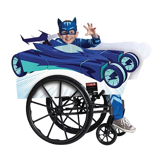 Little & Big Kid Unisex Pj Masks Cat Car Adaptive Wheelchair Cover PJ Masks Costume