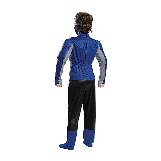 Little & Big Kid Boys Beast Morphers Blue Muscle Power Rangers Costume