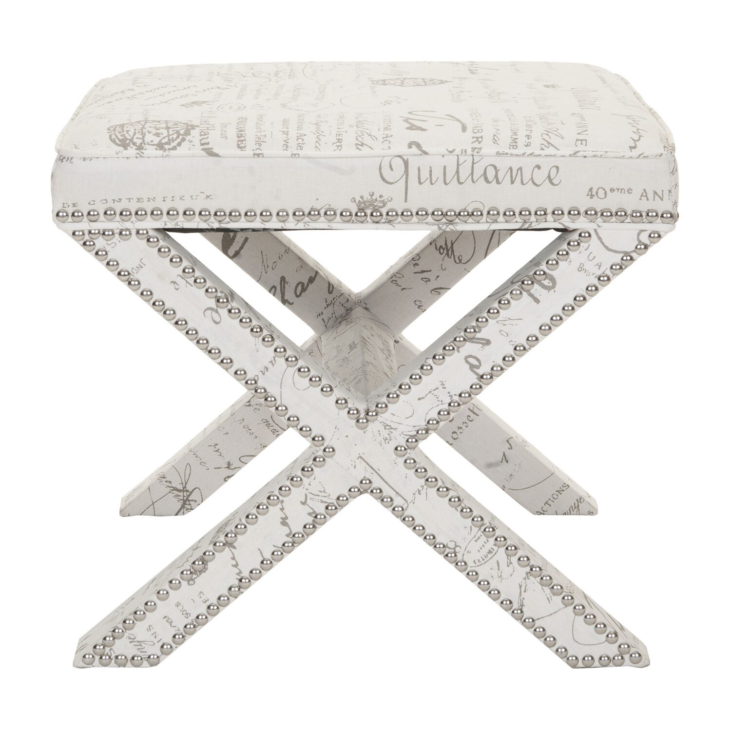 Palmer Nailhead Trim  Footstool