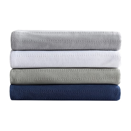 Eddie Bauer Variegated Stripe Lightweight Striped Blanket