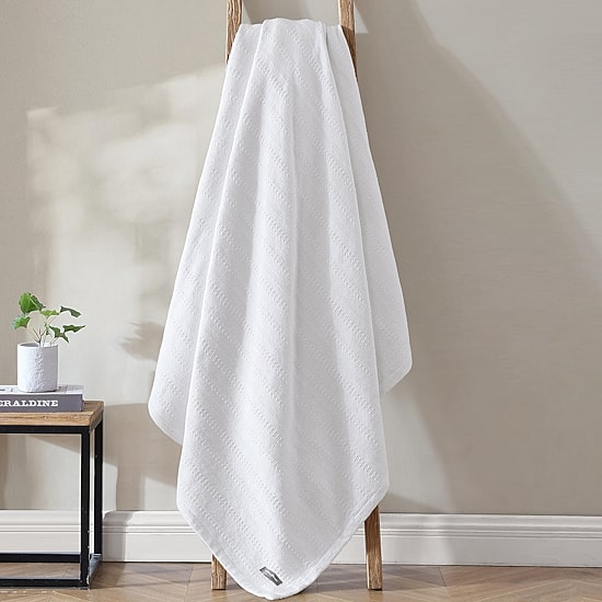 Eddie Bauer Veriegated Weave Cotton Blanket