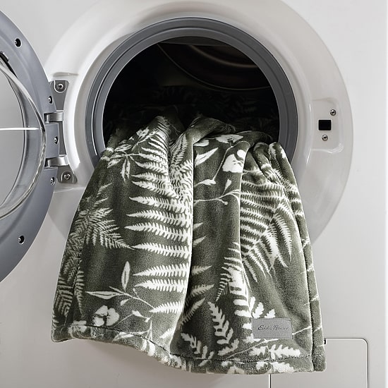 Eddie Bauer Fern Garden Plush fleece Blanket