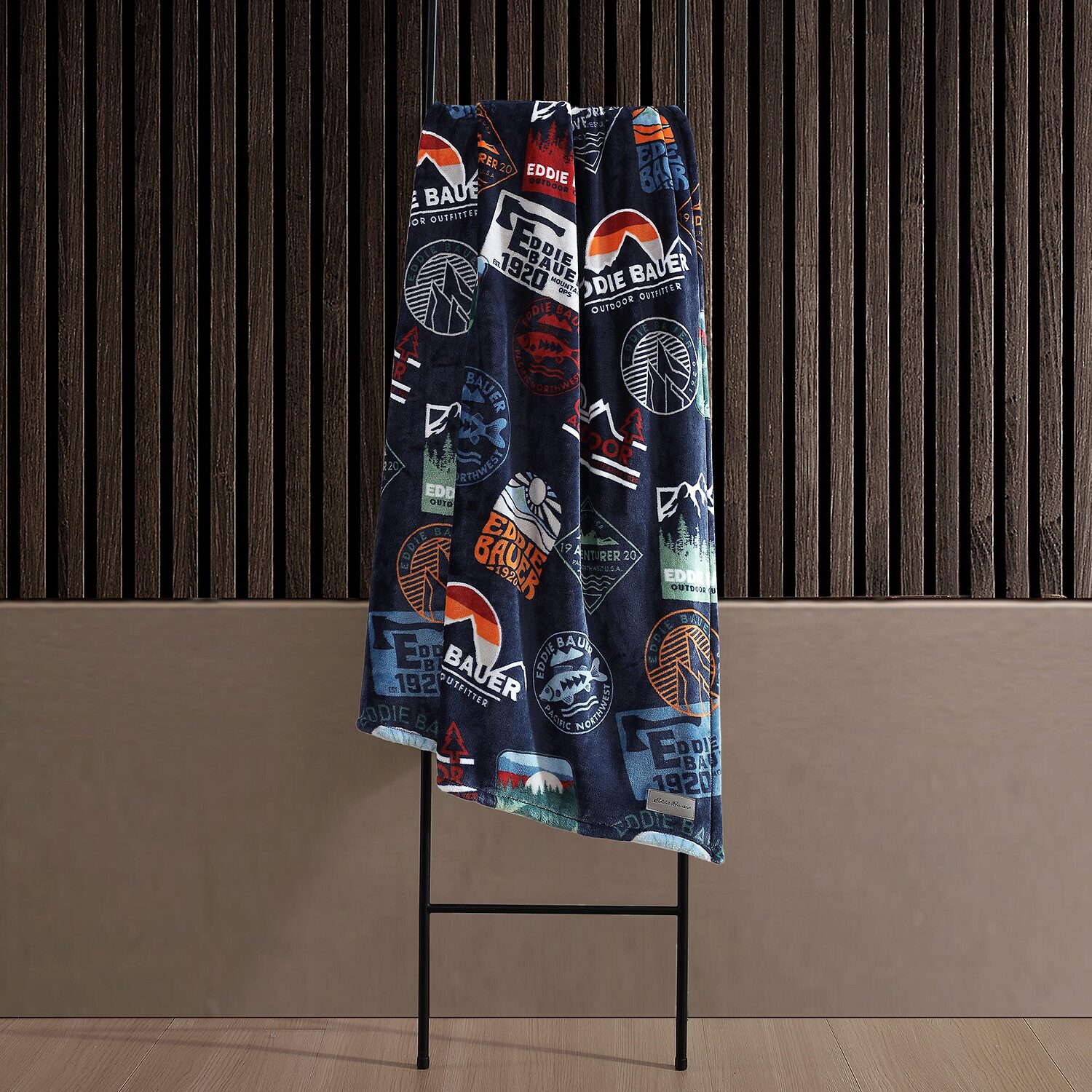 Eddie Bauer Stamps Plush fleece Blanket