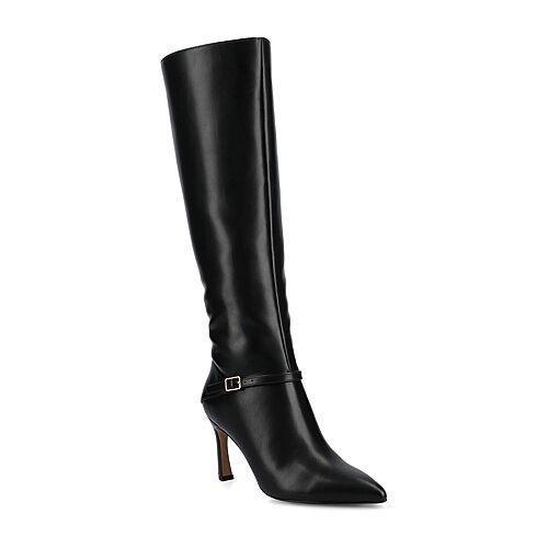 Journee Collection Womens Elara-Wdwc Wide Calf Stiletto Heel Dress Boots Wide Width, 12 Wide, Black