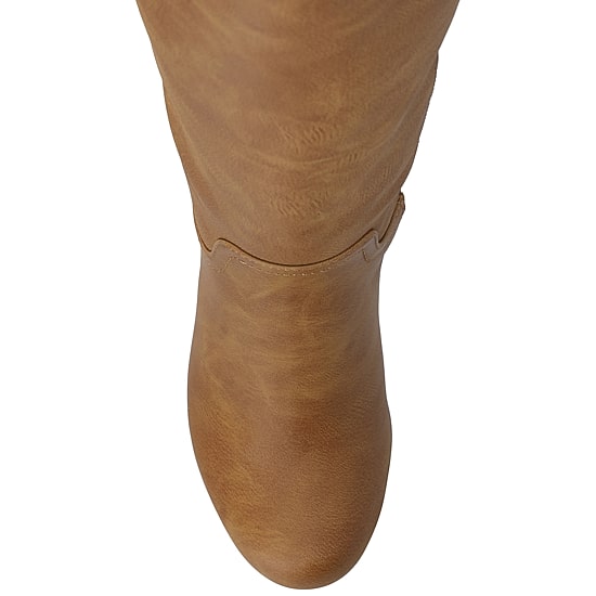 Journee Collection Womens Langly Wedge Heel Dress Boots