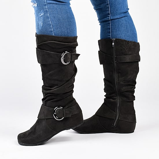 Journee Collection Womens Jester Extra Wide Calf Slouch Boots