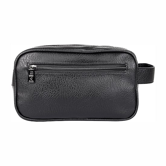 Karla Hanson Mens Travel Double Zipper Toiletry Bag Attache