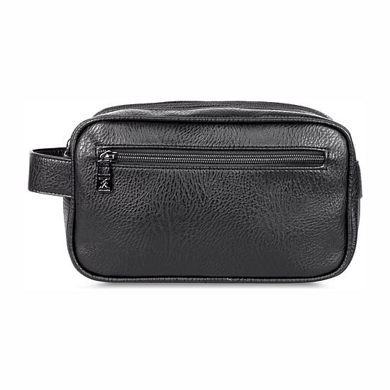 Karla Hanson Mens Travel Double Zipper Toiletry Bag Attache