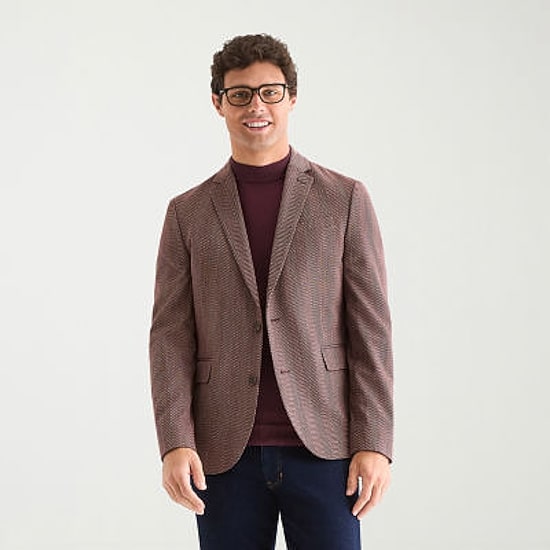 J. Ferrar Mens Slim Fit Sport Coat