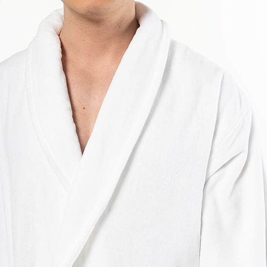 Linum Home Textiles Anovia Bathrobe Unisex Adult Velour Long Sleeve Long Length Robe