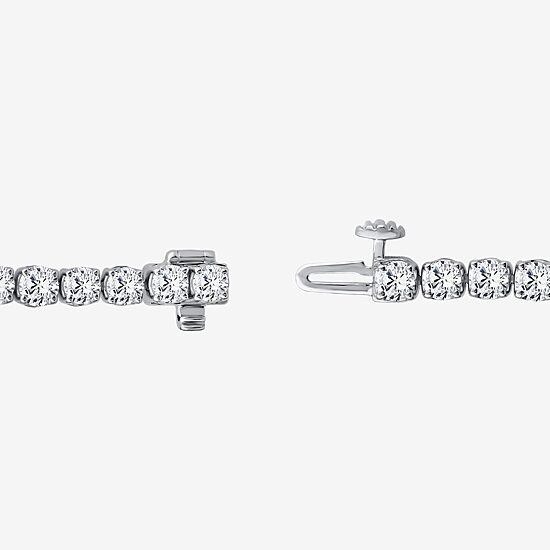 (F, Si2) Womens 7 3/8 Ct. T.W. Lab Grown White Diamond 14K Gold 6 1/2 Inch Tennis Bracelet
