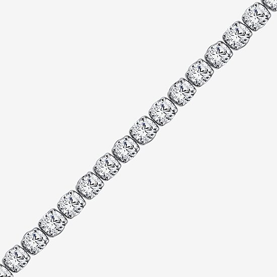 (F, Si2) Womens 7 3/8 Ct. T.W. Lab Grown White Diamond 14K Gold 6 1/2 Inch Tennis Bracelet