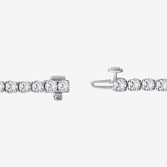 (F / Si2) Womens 9 Ct.T.W. Lab Grown White Diamond 14K Gold 8 Inch Tennis Bracelet
