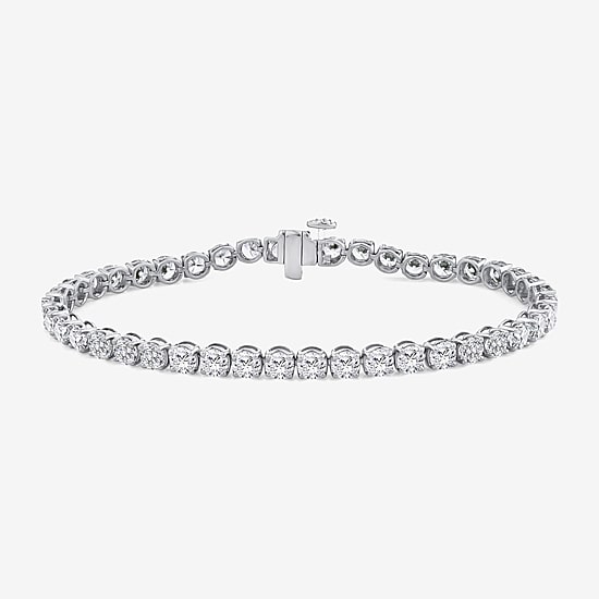 (F / Si2) Womens 9 Ct.T.W. Lab Grown White Diamond 14K Gold 8 Inch Tennis Bracelet