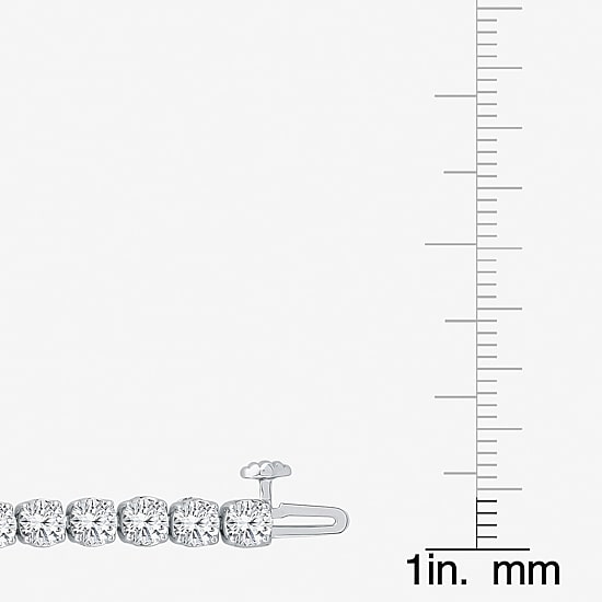 (F, Si2) Womens 10 Ct.T.W. Lab Grown White Diamond 14K Gold 8 Inch Tennis Bracelet