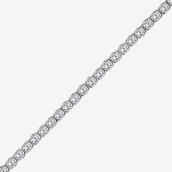 (F, Si2) Womens 4 3/8 Ct. T.W. Lab Grown White Diamond 14K Gold 8 Inch Tennis Bracelet