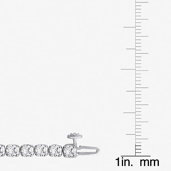 (F / Si2) Womens 8 1/2 Ct. T.W. Lab Grown White Diamond 14K Gold 7.25 Inch Tennis Bracelet